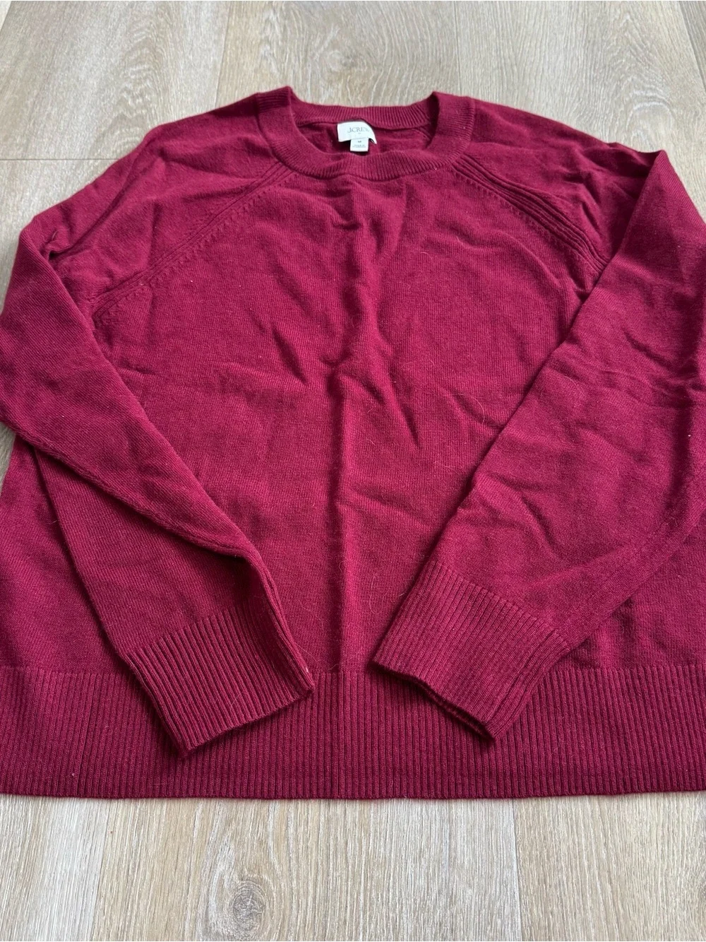 J. Crew Women’s Deep Red Crewneck Sweater